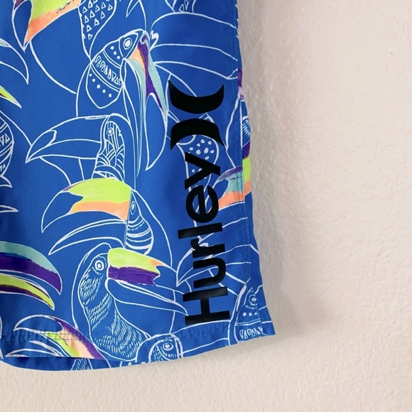 Hurley Basin Beach Birds Board Shorts Size 16/28 - Picture 3 of 6